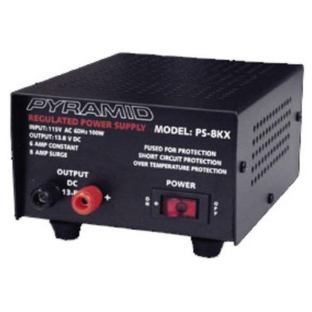 ENERWORKS INC. AC to DC Converter, 115V AC to 13.8V DC, 60 Hz PS8KX